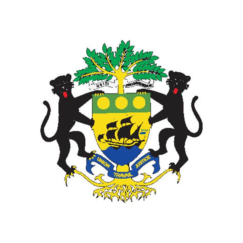Gabon Coat Of Arms N162 A4 Photo Print