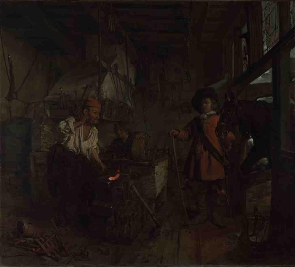 Gabriel Metsu The Interior of a Smithy A4 Photo Print