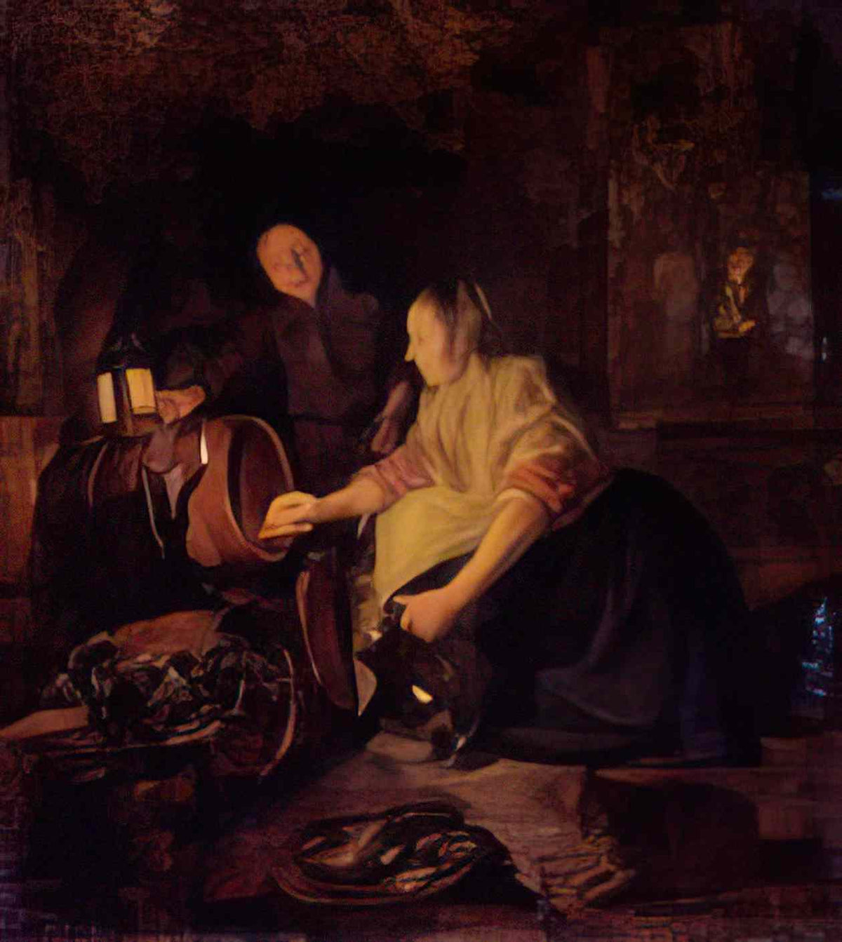 Gabriel Metsu a woman drawing wine from a barrel Art A4 Photo Print