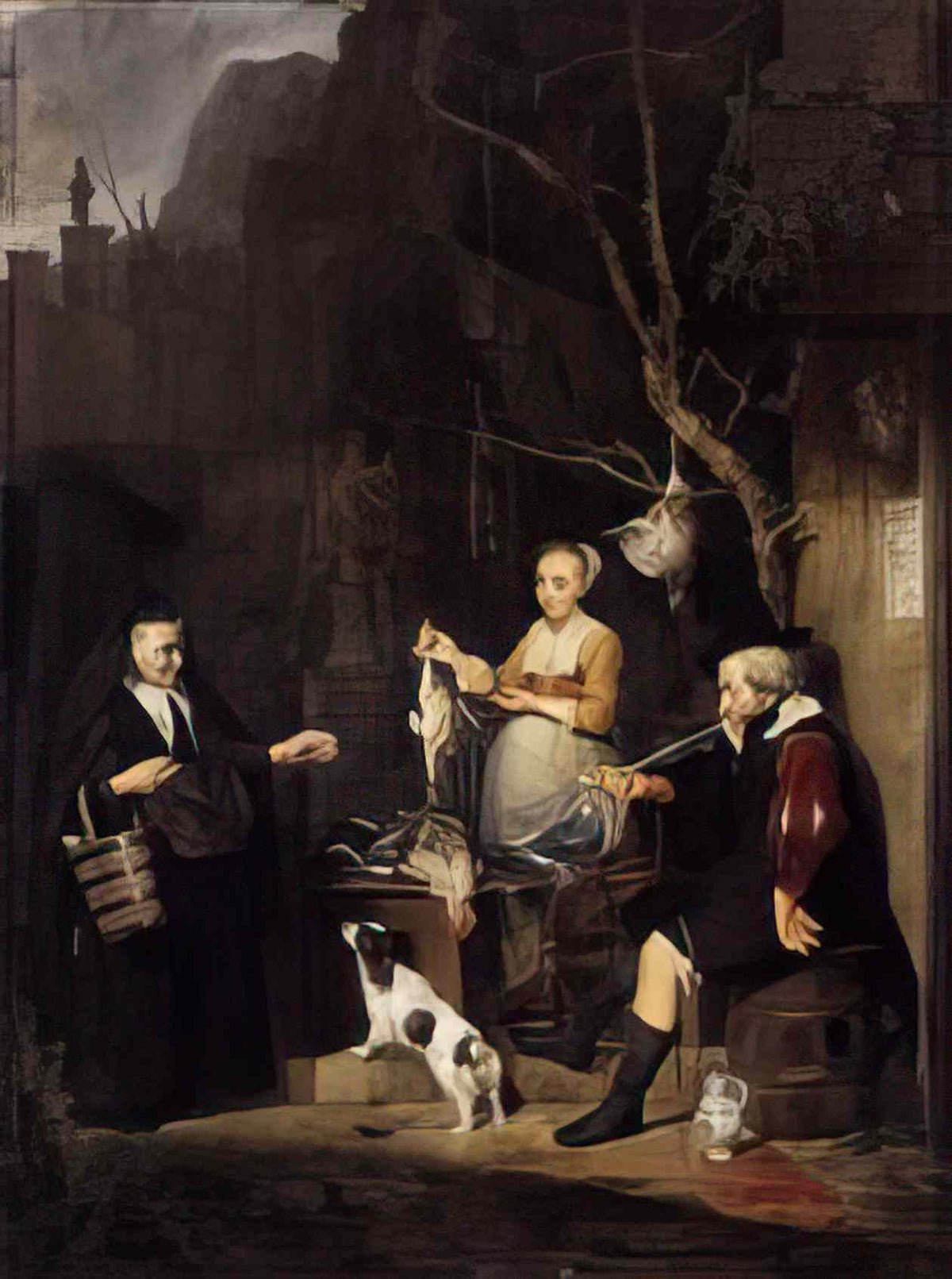 Gabriel Metsu the poultry woman Art A4 Photo Print