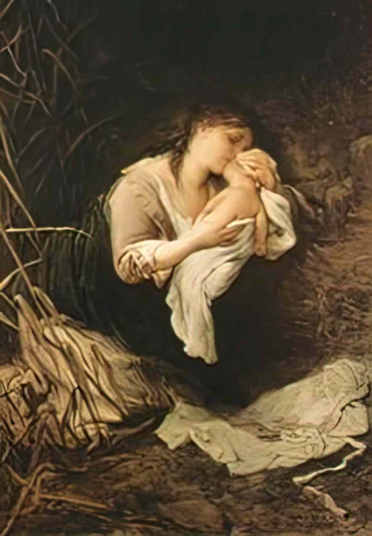 Gabriel von Max the murderess of a child 1877 Art A4 Photo Print
