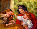 Gabrielle Jean And A Girl Renoir A4 Photo Print