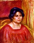 Gabrielle With Red Blouse Renoir A4 Photo Print