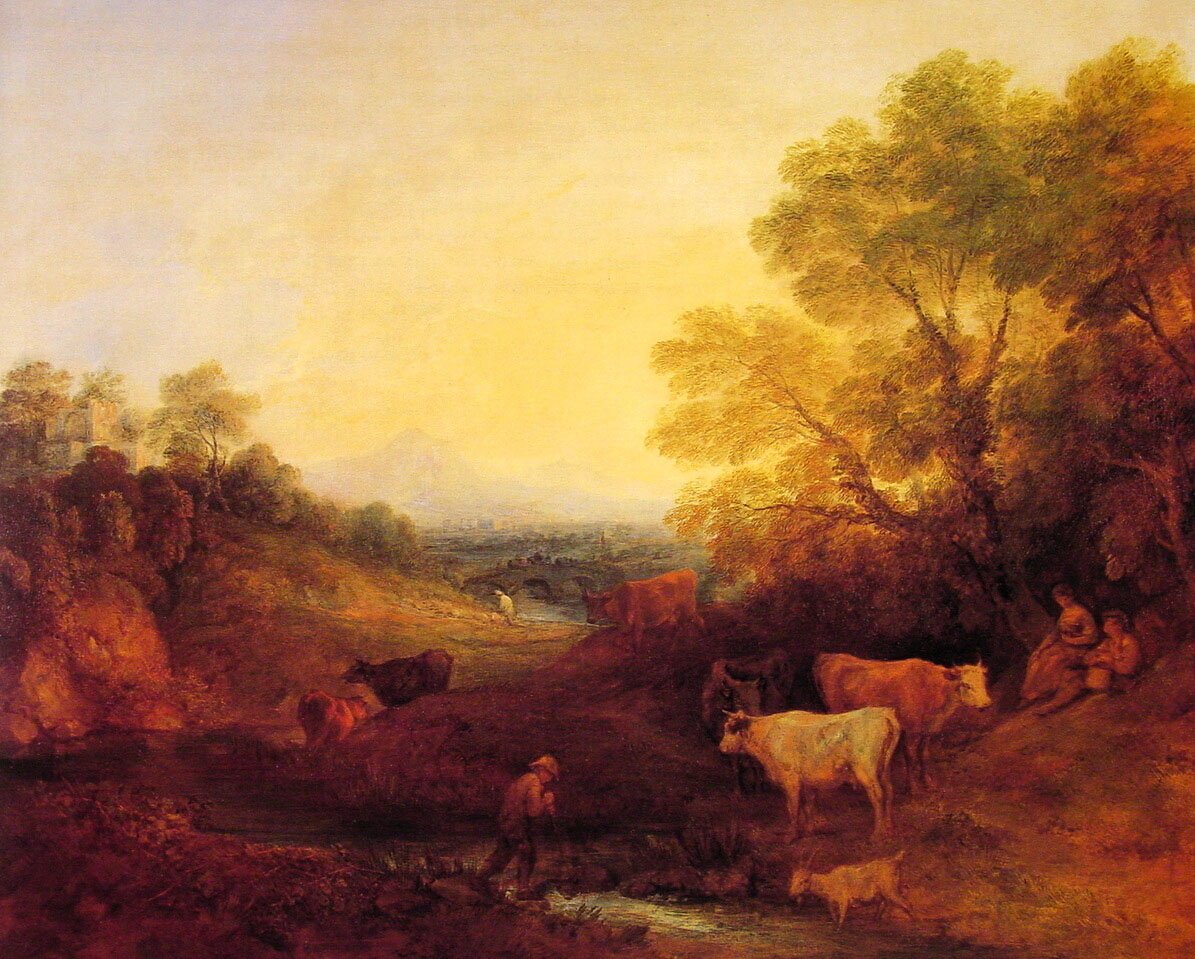Gainsborough Landscape With Cattle 1773 Art A4 Photo Print