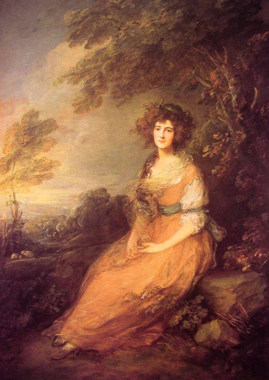 Gainsborough Mrs Sheridan 1785 86 Art A4 Photo Print