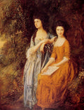 Gainsborough The Linley Sisters 1772 Art A4 Photo Print