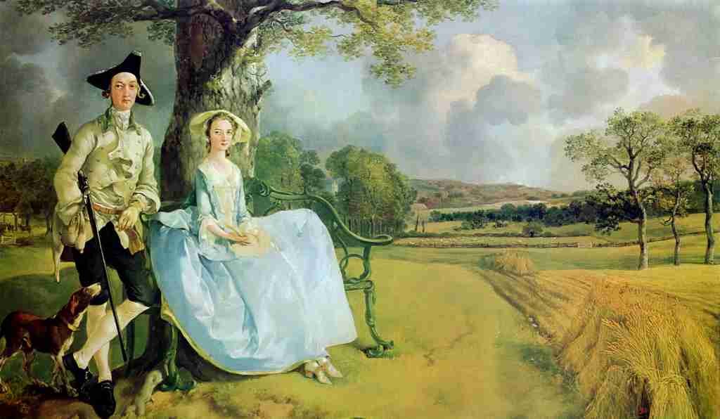 Gainsborough Thomas 1727 1788 Mr and Mrs Andrews 1750 A4 Photo Print