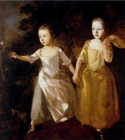 Gainsborough Thomas Painters Daughters A4 Photo Print