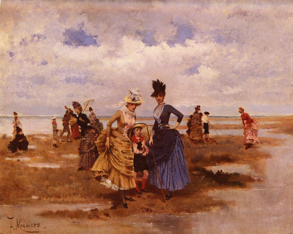Galup Francisco Miralles y Sur La Plage Art A4 Photo Print