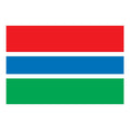 Gambia Flag N1772 A4 Photo Print
