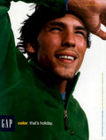 Gap Green Fleece 1990s Vintage Retro Advert