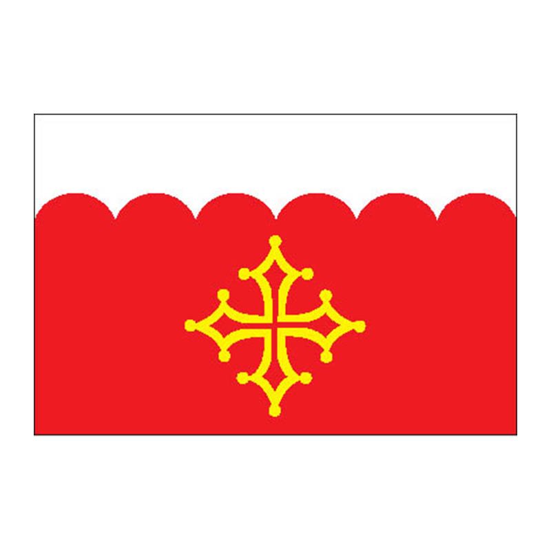 Gard Dep Flag N2934 A4 Photo Print
