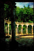 Garden 346004 Colonnade (without Water) Versailles, France A4 Limited Edition Watercolour Print