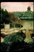 Garden 346022 Urn And Pebble Garden Dumbarton Oaks, U.S.A. A4 Limited Edition Watercolour Print