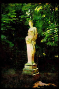 Garden 346038 Female Statue Versailles, France A4 Limited Edition Watercolour Print