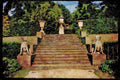 Garden 346039 Staircase, Urns And Dogs Chatsworth, England A4 Limited Edition Watercolour Print