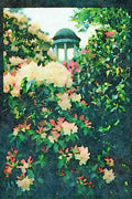 Garden 346051 Temple Among Flowers Kew Gardens, England A4 Limited Edition Watercolour Print