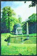 Garden 346053 Templetto And Obelisk Chiswick, England A4 Limited Edition Watercolour Print