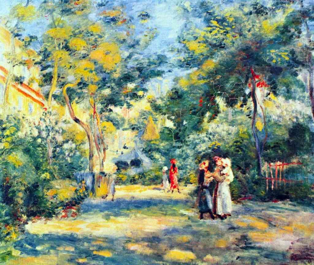 Garden In Montmartre Renoir A4 Photo Print