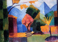 Garden On The Lake Of Thun Macke A4 Photo Print
