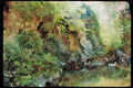 Gardens 214025 Public Gardens, Avignon, France A4 Limited Edition Watercolour Print