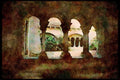 Gardens 214026 Montmajour Abbey, Provence, France A4 Limited Edition Watercolour Print