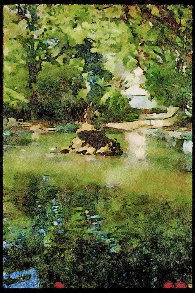 Gardens 214039 Avignon, Provence, France A4 Limited Edition Watercolour Print