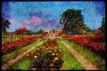 Gardens 214045 Public Gardens, Geneva, Switzerland A4 Limited Edition Watercolour Print