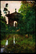 Gardens 214085 Villa Borghese, Rome Italy A4 Limited Edition Watercolour Print