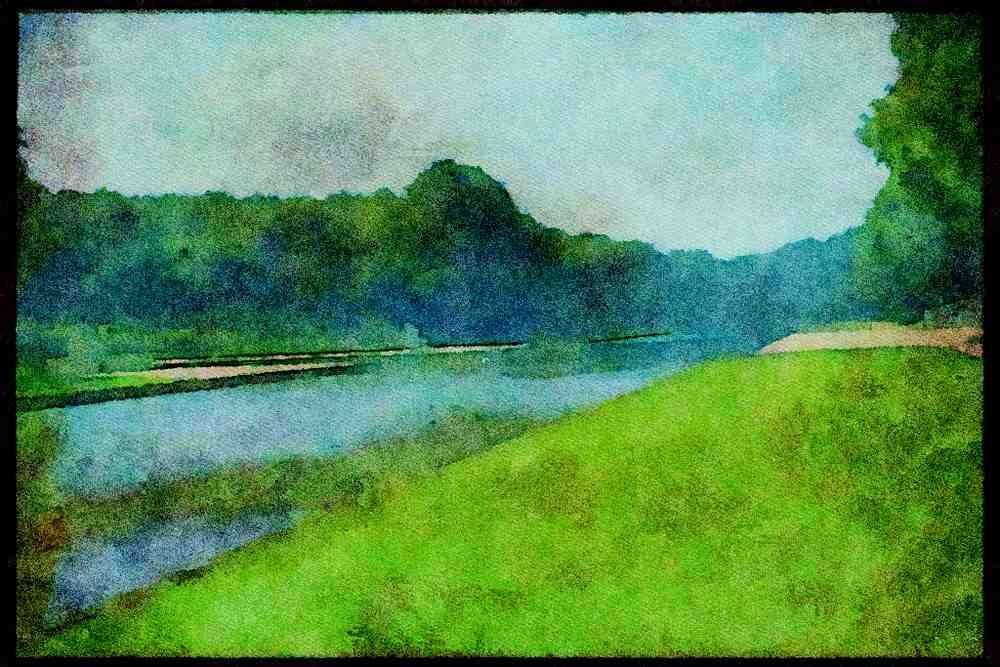 Gardens 214088 Vaux Le Vicompe, France A4 Limited Edition Watercolour Print