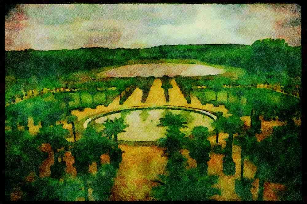 Gardens 214090 Versailles, France A4 Limited Edition Watercolour Print
