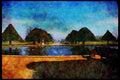 Gardens 214097 Hampton Court, England A4 Limited Edition Watercolour Print