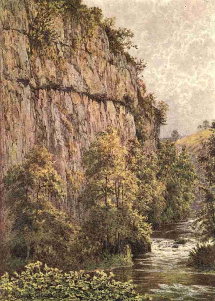 Gardner William Biscombe 1847 1919 The Peak Country 1914 Chee Tor Chee Dale near Buxton A4 Photo Print