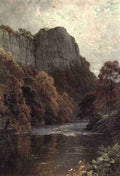 Gardner William Biscombe 1847 1919 The Peak Country 1914 High Tor on the Derwent nr Matlock A4 Photo Print