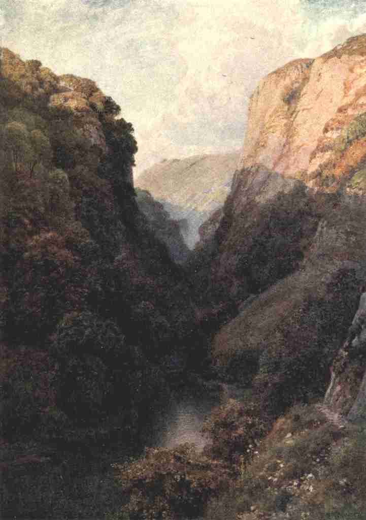 Gardner William Biscombe 1847 1919 The Peak Country 1914 In Dovedale A4 Photo Print