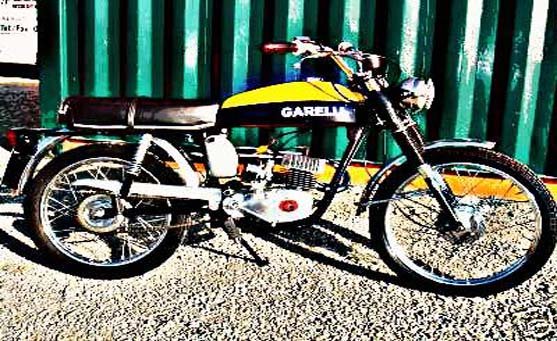 Garelli Tiger motorbike A4 Photo Print