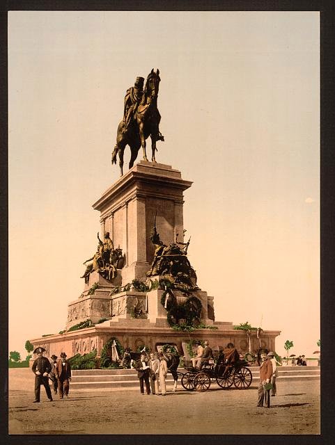 Garibaldis Monument Rome Vintage A4 Photo Print