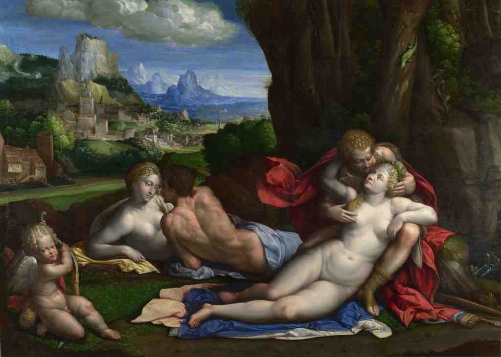 Garofalo An Allegory of Love A4 Photo Print