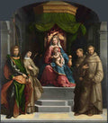 Garofalo The Madonna and Child enthroned with Saints A4 Photo Print