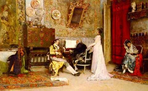 GarretRaimundo De Madrazo Y The Music Lesson A4 Photo Print