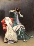 Garreta Raimundo De Madrazo Y Preparing For The Costume Ball A4 Photo Print