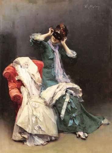 Garreta Raimundo De Madrazo Y Preparing For The Costume Ball A4 Photo Print