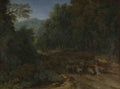Gaspard Dughet Landscape with a Shepherd and his Flock A4 Photo Print