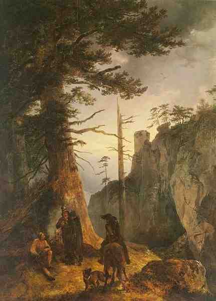 Gauermann Friedrich Jager Vor Einer A4 Photo Print