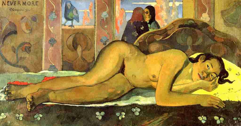 Gauguin P 1848 1903 Nevermore 1897 A4 Photo Print