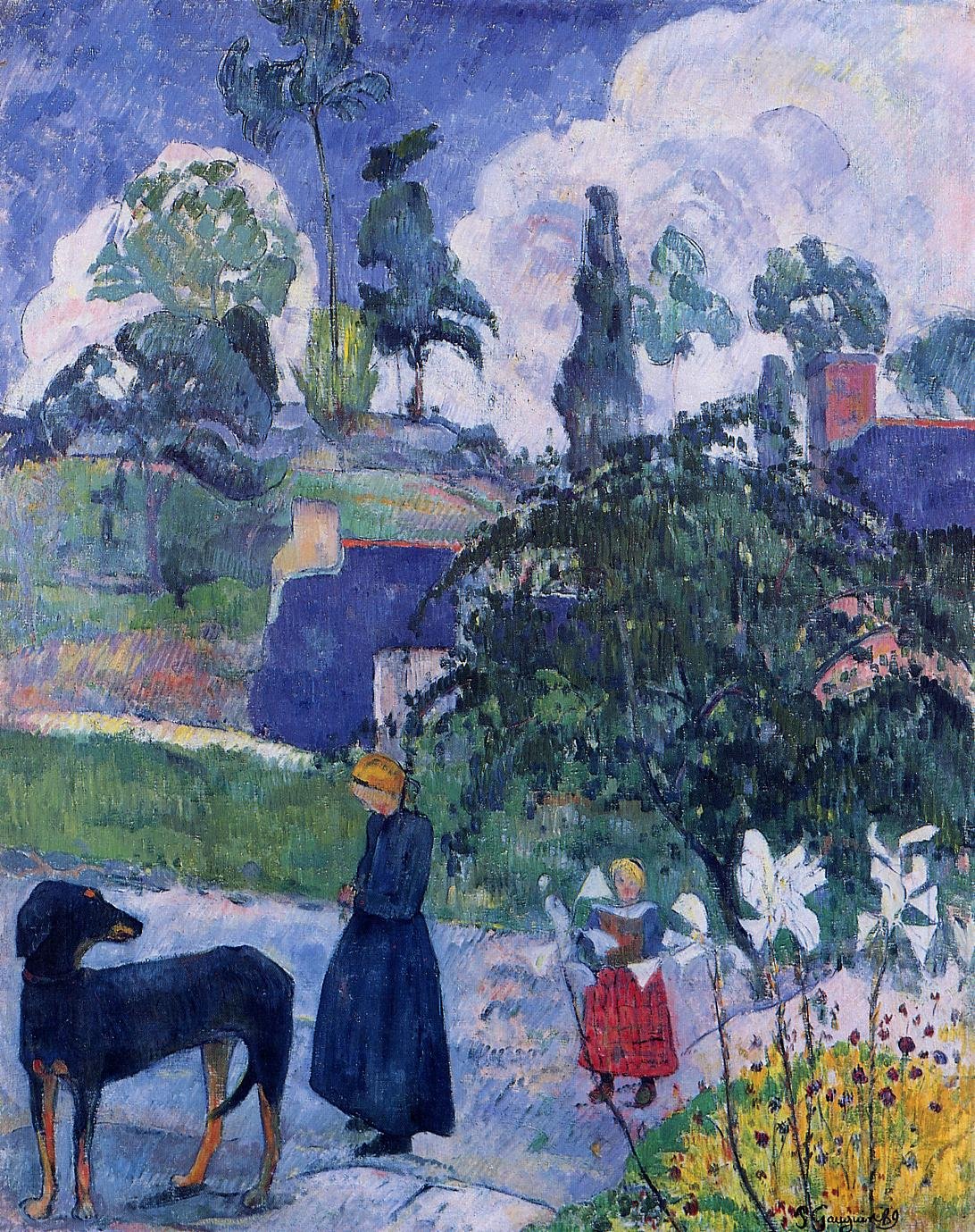 Gauguin Paul Among The Lillies 1889 Art A4 Photo Print