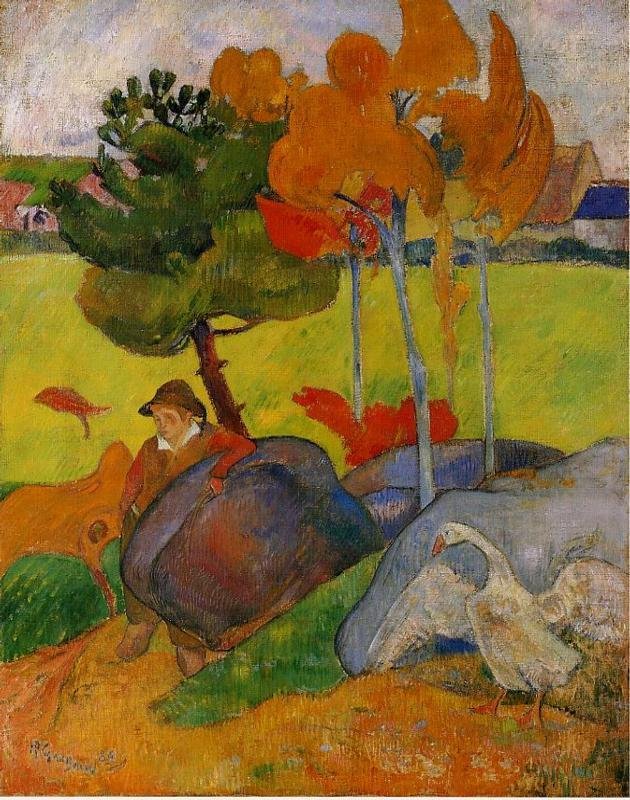 Gauguin Paul Breton Boy In A Landscape 1889 Art A4 Photo Print