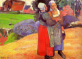 Gauguin Paul Breton Peasants, 1894 Art A4 Photo Print UK