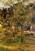 Gauguin Paul Children In The Pasture Aka Orchard Below Biho Art A4 Photo Print