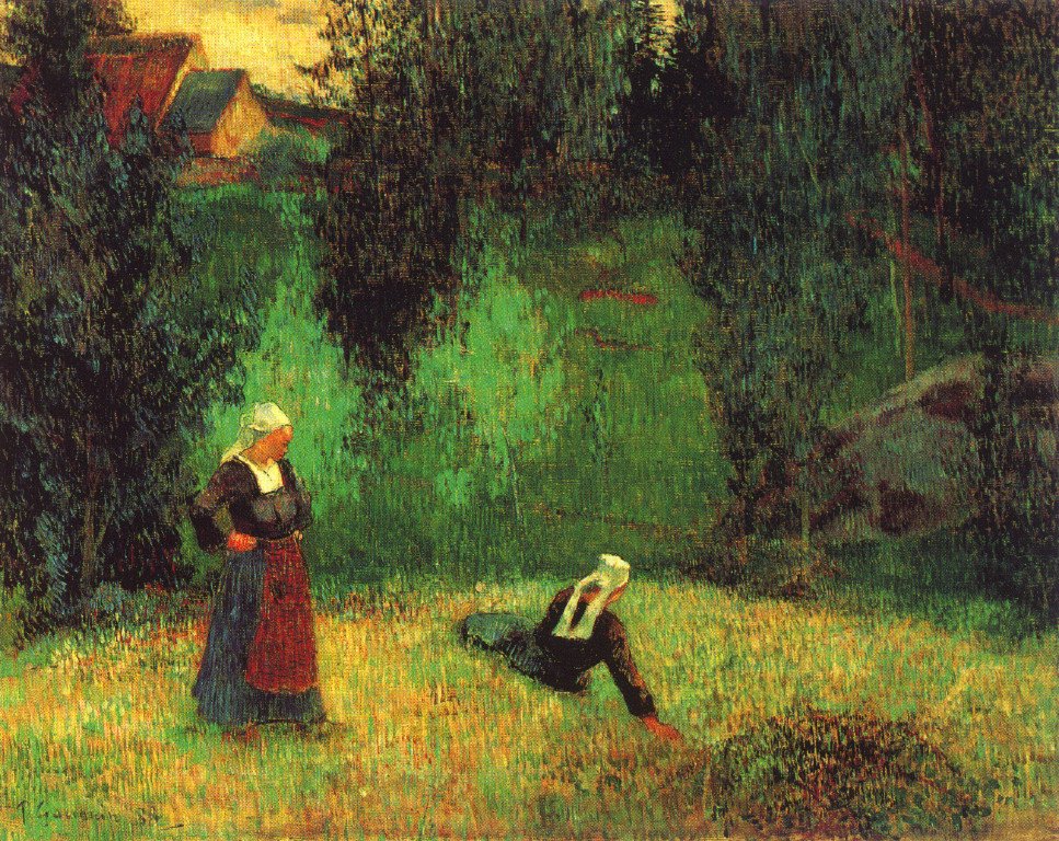 Gauguin Paul Early Flowers In Brittany 1888 Art A4 Photo Print UK